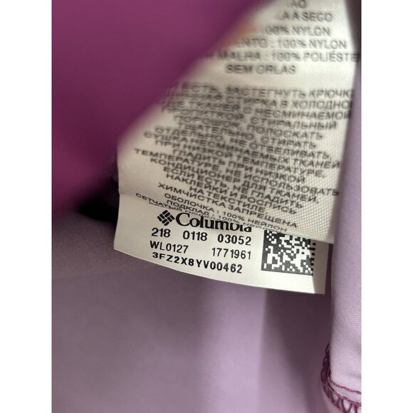 Columbia Switchback III Rain Jacket Womens Small Hooded Packable Full Zip Lined - Picture 13 of 13